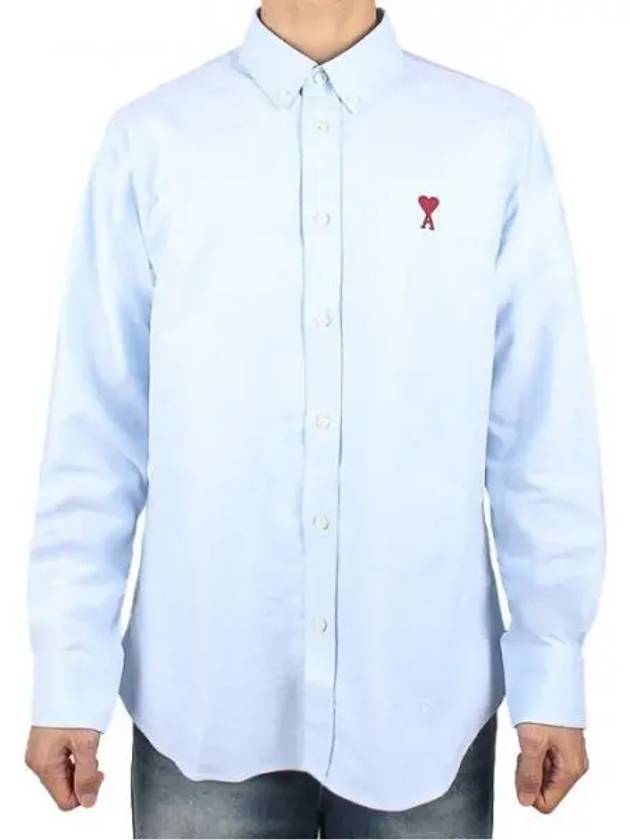 De Coeur Long Sleeve Shirt Light Blue - AMI - BALAAN 2