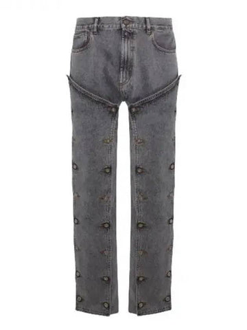 Y PROJECT Snap button panel decoration denim pants 271412 - Y/PROJECT - BALAAN 1