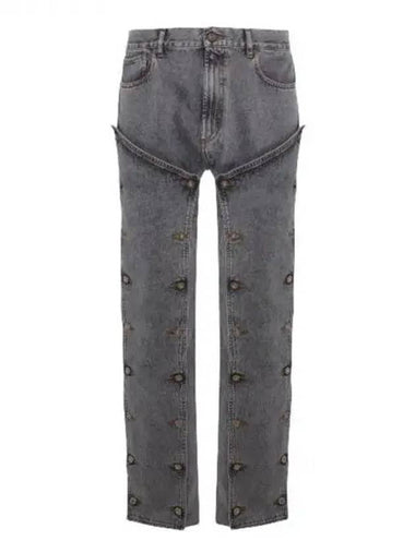 Y PROJECT Snap button panel decoration denim pants 271412 - Y/PROJECT - BALAAN 1