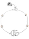 Double G Flower Charm Bracelet YBA527393002 Silver - GUCCI - BALAAN 3