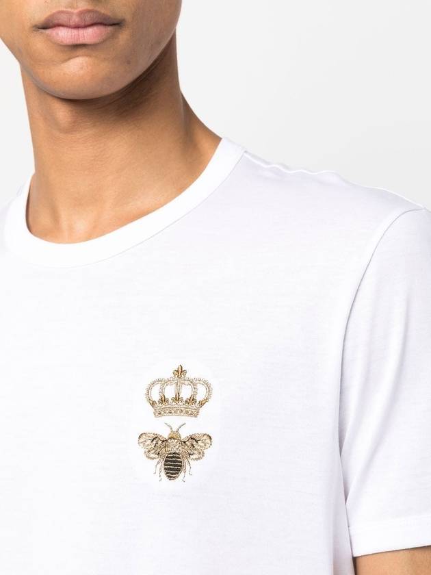 Embroidered T-Shirt G8PV1Z G7WUQW0800 B0011010166 - DOLCE&GABBANA - BALAAN 3