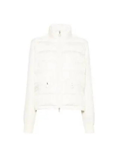 Women's Padding Zip-Up Sweatshirt White - MONCLER - BALAAN 2