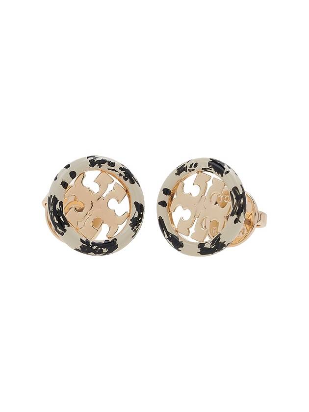 Miller Painted Stud Earrings Ivory - TORY BURCH - BALAAN 6