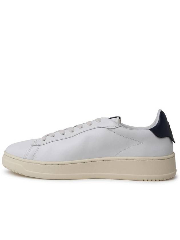 Dallas Navy Tab Leather Low Top Sneakers White - AUTRY - BALAAN 4