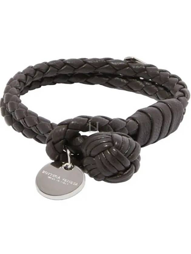 Intrecciato Double Weaving Bracelet Brown - BOTTEGA VENETA - BALAAN 2