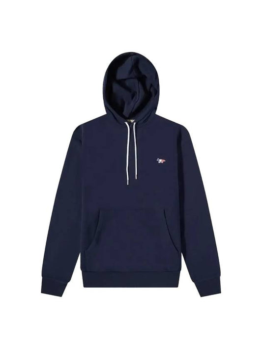 Tricolor Fox Patch Classic Hoodie Navy - MAISON KITSUNE - BALAAN 1