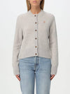 Baby Fox Patch Wool Cardigan Grey - MAISON KITSUNE - BALAAN 2