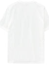 logo print cotton short sleeve t-shirt white - BURBERRY - BALAAN 3