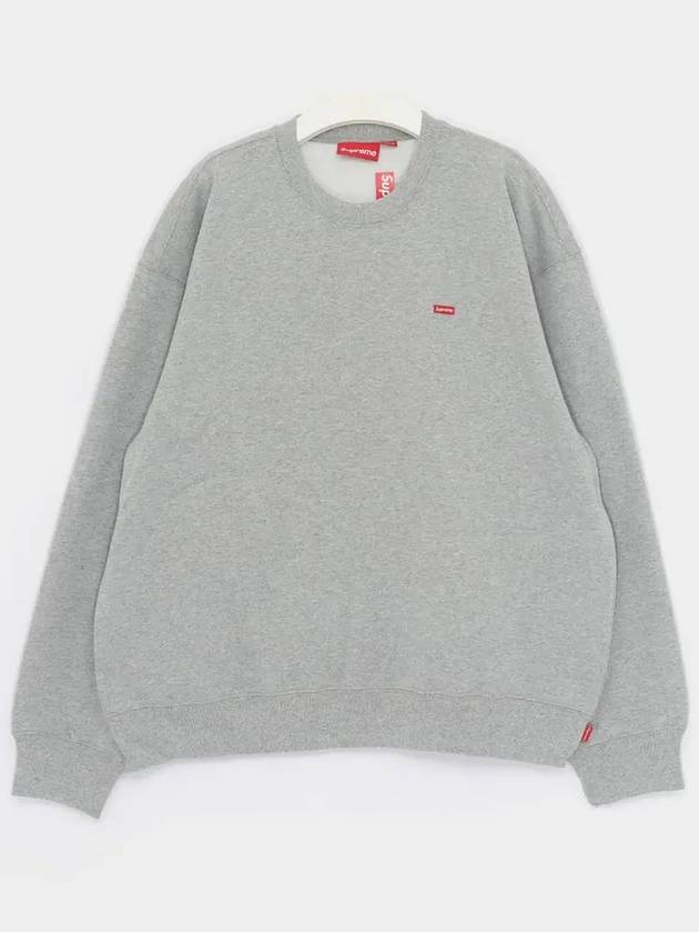 Small Box Logo Sweatshirt Crew Neck Men s FW24SW12 HTH GRAY - SUPREME - BALAAN 3