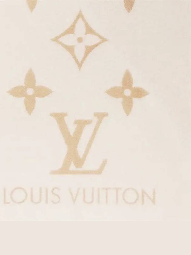 Reykjavik Monogram Cashmere Scarf Light Beige - LOUIS VUITTON - BALAAN 4