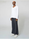 Layer Loose Fit Long Sleeve T-Shirt White - ATHPLATFORM - BALAAN 7