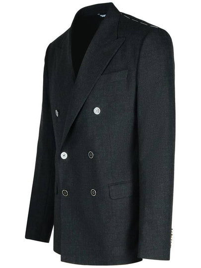 Dolce & Gabbana 'Drop 7' Dark Grey Wool Blazer - DOLCE&GABBANA - BALAAN 2