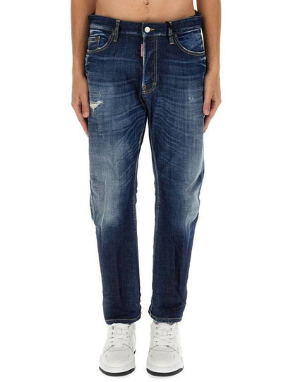 24FW Denim Straight Pants S74LB1576 S30342 470 BLUE - DSQUARED2 - BALAAN 2