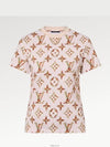 1AFGRZ Floral Monogram T Shirt Short Sleeve - LOUIS VUITTON - BALAAN 1