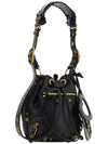 Le Cagole XS Leather Bucket Bag Black - BALENCIAGA - BALAAN 4