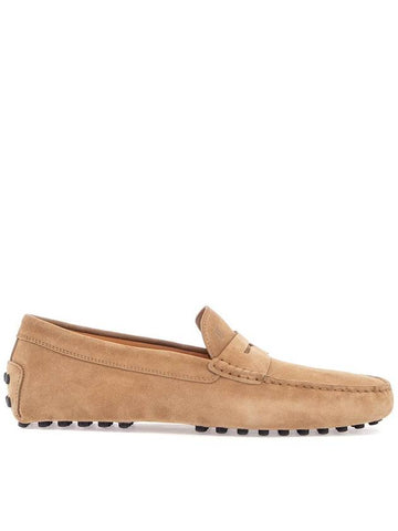 bisquit leather moccasin with rubber sole - TOD'S - BALAAN 1