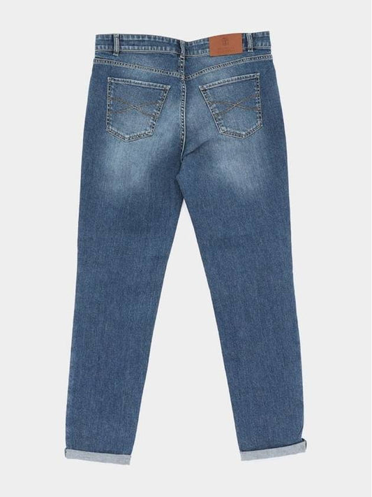 Men's 5 Pocket Slim Fit Jeans Blue - BRUNELLO CUCINELLI - BALAAN 2