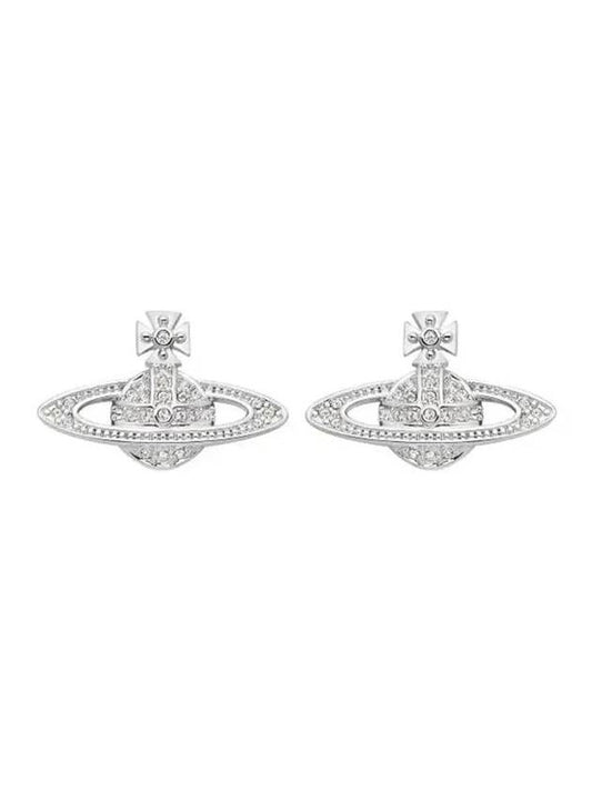 Mini Bas Relief Earrings Silver - VIVIENNE WESTWOOD - BALAAN 1