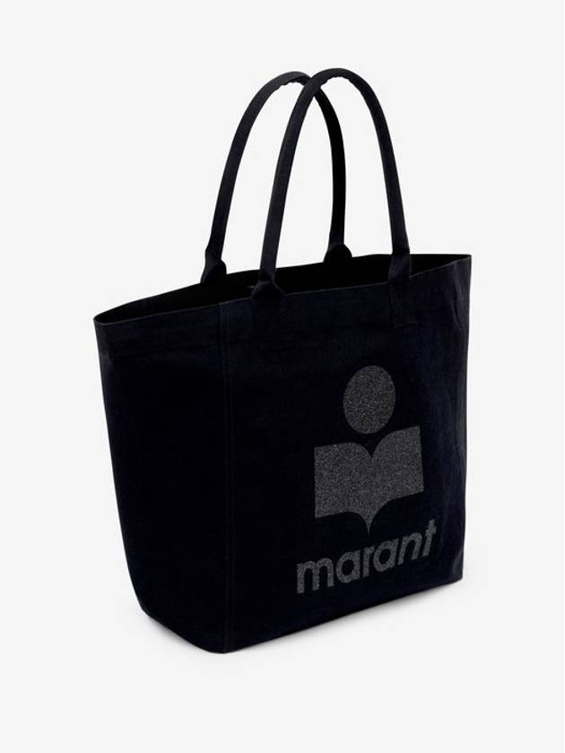 Small Yenky Logo Tote Bag Black - ISABEL MARANT - BALAAN 3