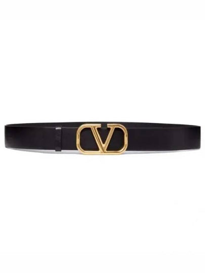 Signature Calfskin Belt Black - VALENTINO - BALAAN 2