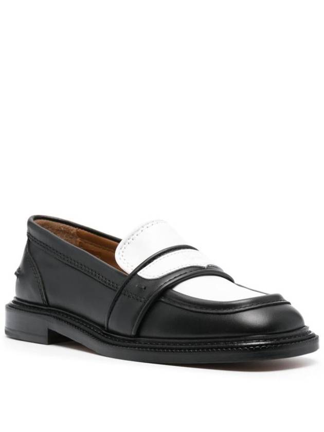 Maison Kitsuné Bicolor Leather Loafers Shoes - MAISON KITSUNE - BALAAN 2