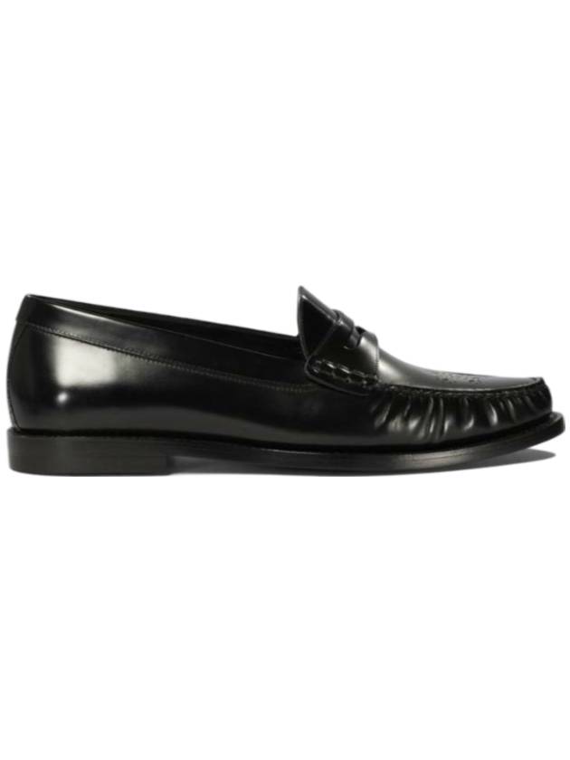 Vivienne Polished Bull Loafers Black - CELINE - BALAAN 1