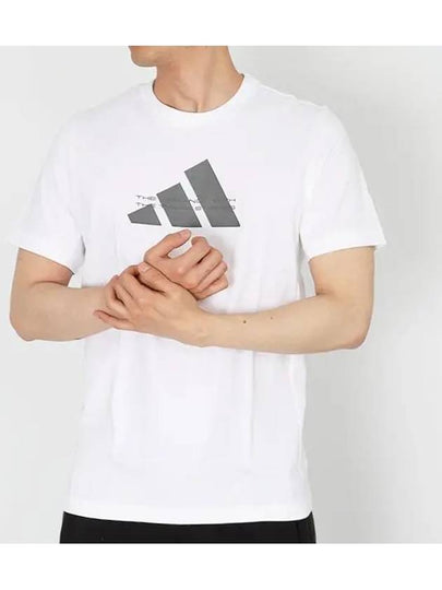 Tech Badge Of Sport Short Sleeve T-Shirt White - ADIDAS - BALAAN 2