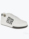 G4 Logo Calfskin Low-Top Sneakers Black White - GIVENCHY - BALAAN 2