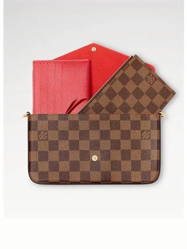 Felicie Pochette Damier Shoulder Bag Brown - LOUIS VUITTON - BALAAN 5