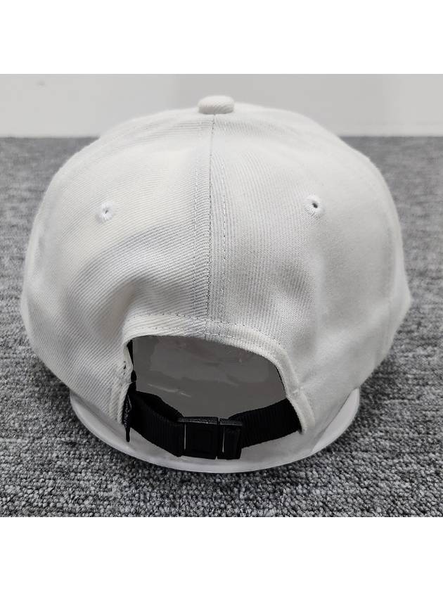 Embroidered Logo Ball Cap White - STONE ISLAND - BALAAN 7