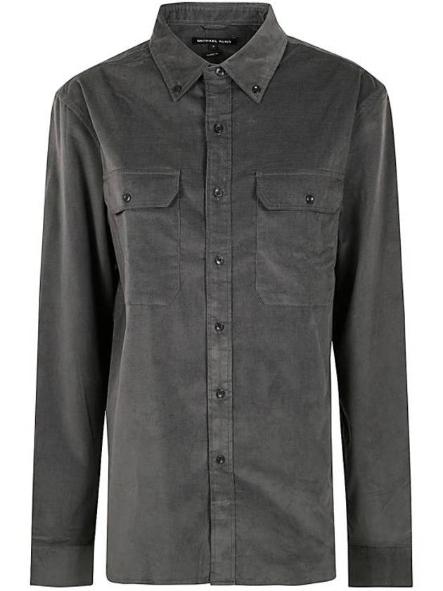 Michael Kors Shirt CF4409EFD6 010 CHARCOAL - MICHAEL KORS - BALAAN 1