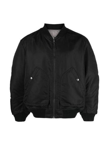 J-Mattan Reversible Bomber Jacket Black - DIESEL - BALAAN 1