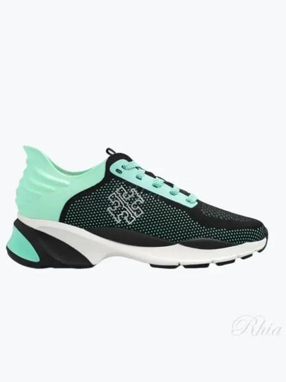 Good Luck Panel Knit Low Top Sneakers Green - TORY BURCH - BALAAN 2