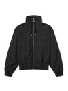 Logo Print Hoodie Windbreaker Black - AMI - BALAAN 2