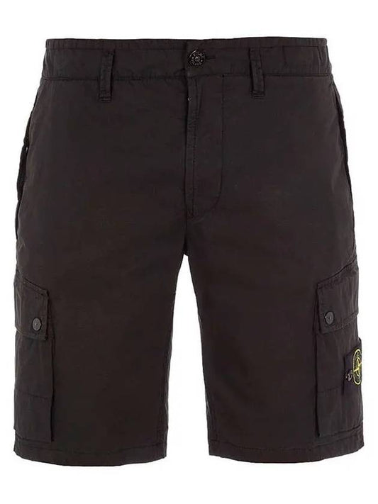 Wappen Cargo Bermuda Shorts Black - STONE ISLAND - BALAAN 2