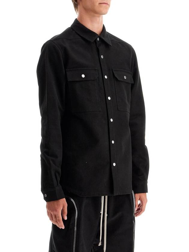 cotton twill outer shirt for - RICK OWENS - BALAAN 2