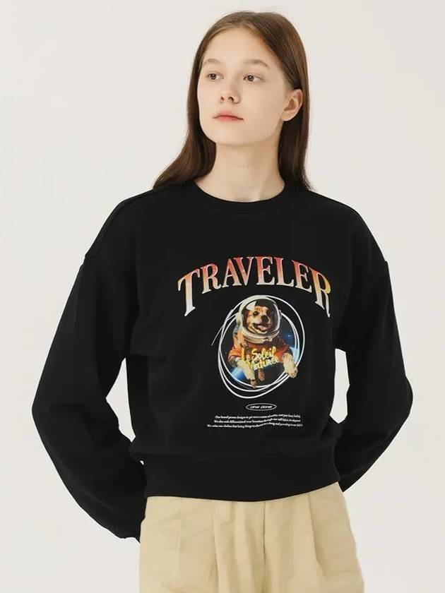 Brushed Options Space Traveler Puppy Sweat Shirts BLACK - LE SOLEIL MATINEE - BALAAN 3