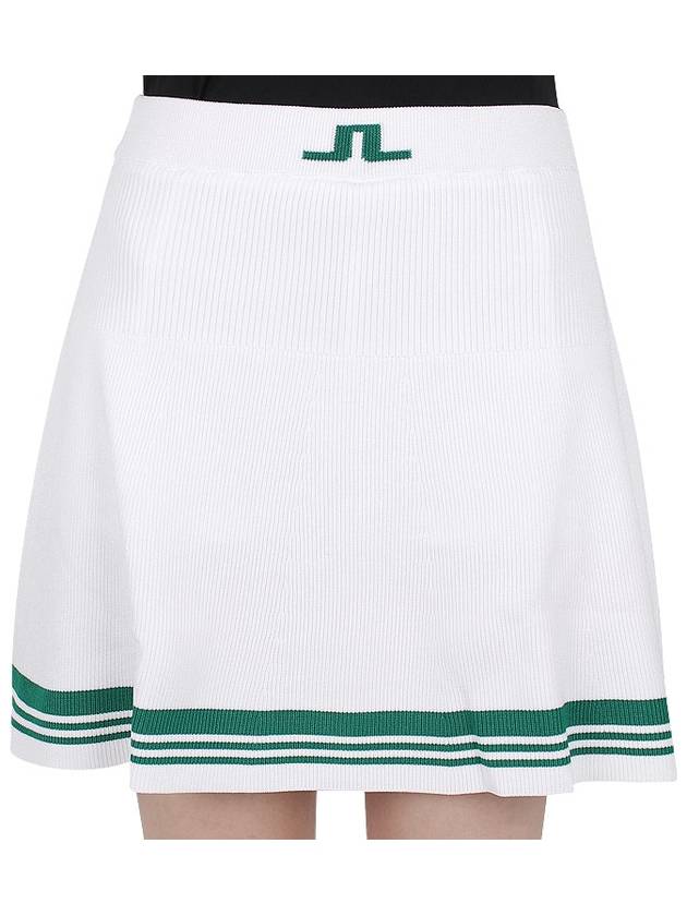 Women's Frida Striped Knit Skirt White - J.LINDEBERG - BALAAN 8