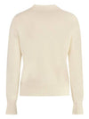 Wool Knit Top White - JIL SANDER - BALAAN 3