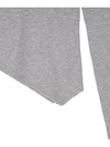 One shoulder ribbon cutout knit gray - HIGH SCHOOL DISCO - BALAAN 7