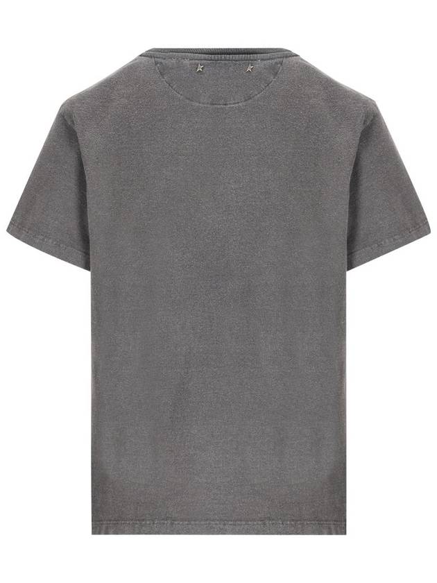 Distressed Slim-Fit Short Sleeve T-Shirt Grey - GOLDEN GOOSE - BALAAN 3