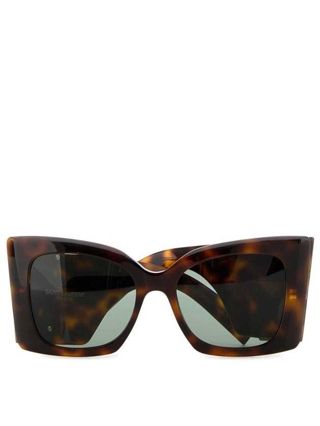 Eyewear Oversize Frame Sunglasses Havana Brown - SAINT LAURENT - BALAAN 3