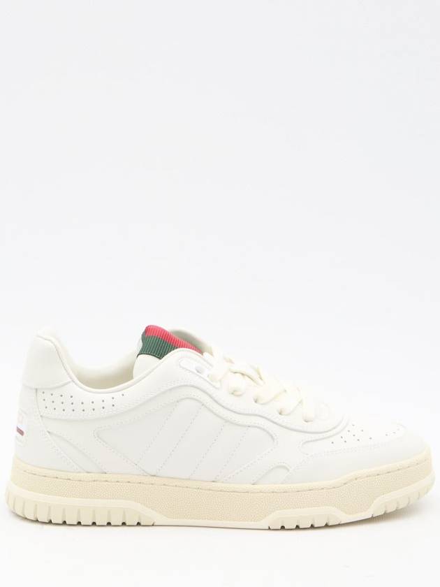 Re Web Leather Low Top Sneakers White - GUCCI - BALAAN 2