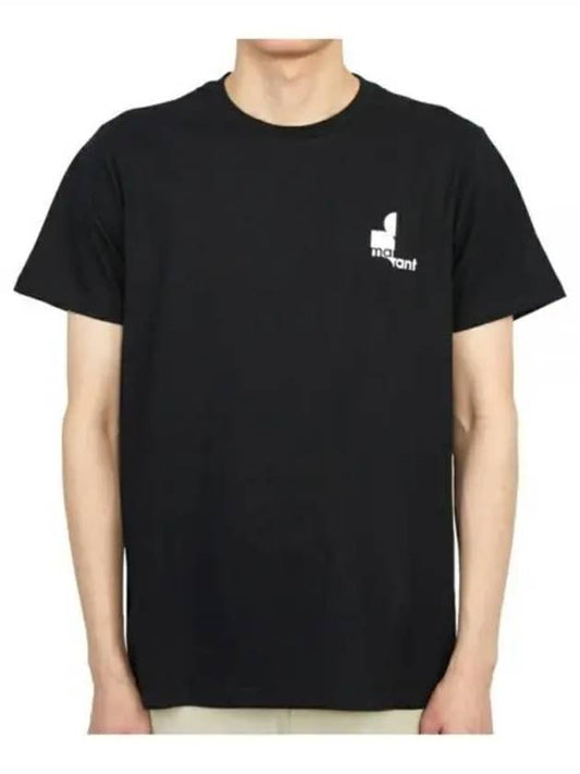 Zafferh Mini Logo Cotton Short Sleeve T-Shirt Black - ISABEL MARANT - BALAAN 2