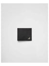 Logo Leather Half Wallet Black - PRADA - BALAAN 2