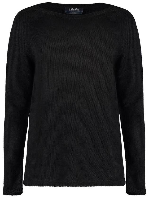 'S Max Mara Giolino Crew-Neck Linen Sweater - S MAX MARA - BALAAN 1