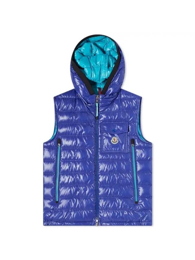 Lago Down Vest Padding Blue - MONCLER - BALAAN 1