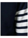 Men's Diagonal Classic Cashmere Cardigan Navy - THOM BROWNE - BALAAN 6