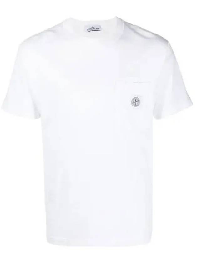 101521957 Pisato effect pocket logo short sleeve 270702 1006682 - STONE ISLAND - BALAAN 1