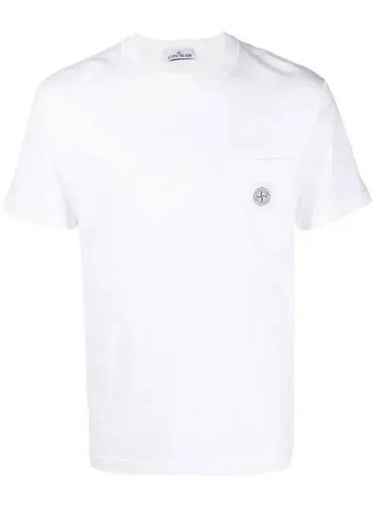 101521957 Pisato effect pocket logo short sleeve 270702 1006682 - STONE ISLAND - BALAAN 1